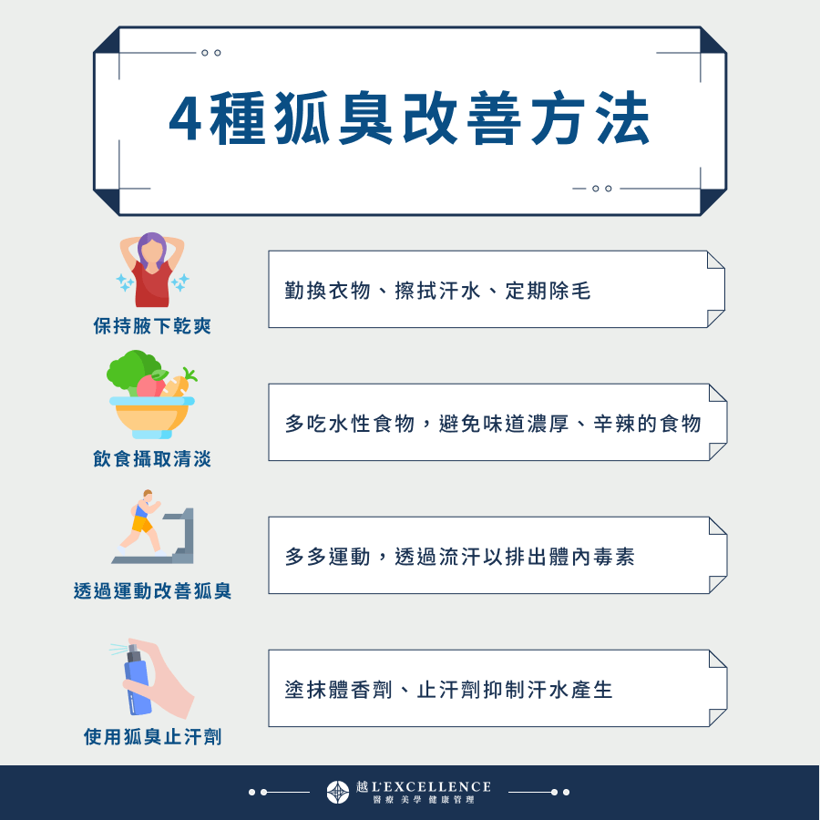 4種狐臭改善方法
